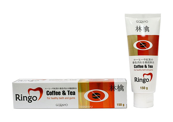 «Ringo» Паста зубная отбеливающая Cоffee& Tea, 150 г “Ringo” Coffee & Tea whitening toothpaste, 150 g