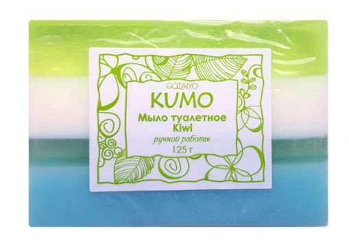"Kumo" Handmade toilet soap "Kiwi", 125 g "Kumo" Handmade toilet soap "Kiwi", 125 g