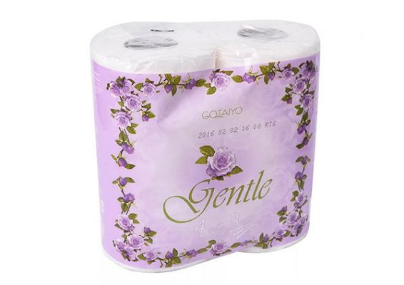 "Gentle Soft" Двухслойные бумаж. полотенца в рулоне с ароматом "Европы" "Gentle Soft" Two-layer paper. towels in a roll with the scent of "Europe"